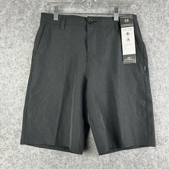 O'Neill Hybrid Shorts Mens 28 Black Standard Fit Hyperfreak Pro Stretch 18" NEW - Picture 1 of 15